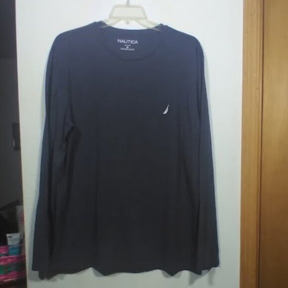 NWOT Nautica Men’s Size XL Heather Gray Long-Sleeve Shirt - Picture 5 of 9